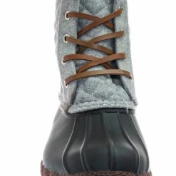Top Moda Leo2 Waterproof Lace Up Boots - Quilted Felt Lining Ankle Height Bootie