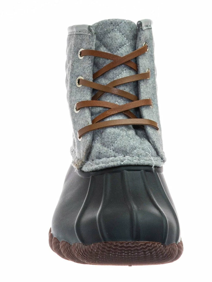 Top Moda Leo2 Waterproof Lace Up Boots - Quilted Felt Lining Ankle Height Bootie