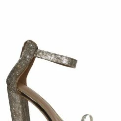 Liliana Casatti3 Rhinestone Block Heel Sandal - Women Open Pointed Toes New