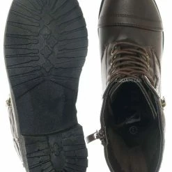 Forever Link New Mountain82K Boy Girls Quilted Lace Up Combat Boots