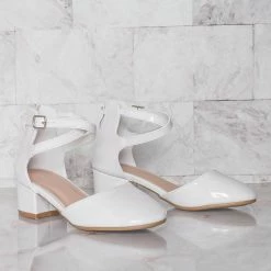 Lucky Top Gallery76K Girls Dress High Heel DOrsay Pump, Kids Size Strappy Formal Shoes New