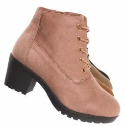 Forever Link Plus11K Girl's Block Heel Combat Ankle Bootie New