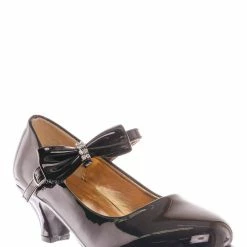 Aquapillar Tasha685E Kids Block Heel Mary Jane Pump - Little Girl Wedding Party Dress Shoes New