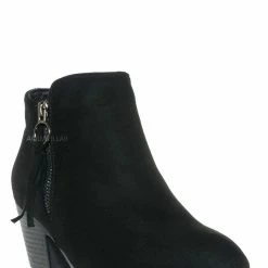 Top Moda Zandra26 Tassel Block Heel Bootie - Women Ankle Boots New