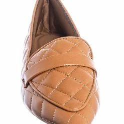 Bamboo New Justify80 Pointed Toe Quilted Loafer - Comfortable Ballet Padded Flat Shoes