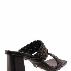Bamboo Lasting20 Block Heel Woven Mule - Womens Braided Shoes
