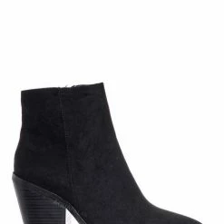 Bamboo Upstream03 Classic Block Heel Bootie New