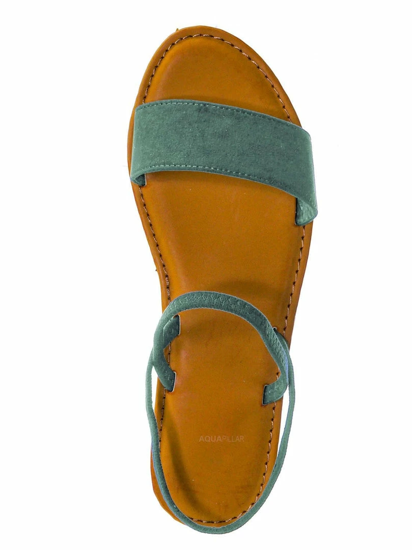 Bamboo New Waterfront24 Summer Multi Strap Slingback Sandals - Womens Open Toe Elastic Shoe