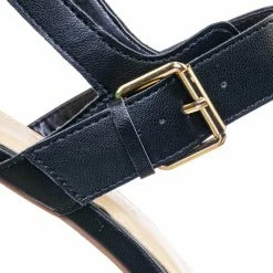 Wild Diva Morris318 Double Strap Chunky Block Heel Sandal - Womens Open Toe Buckled Shoe New