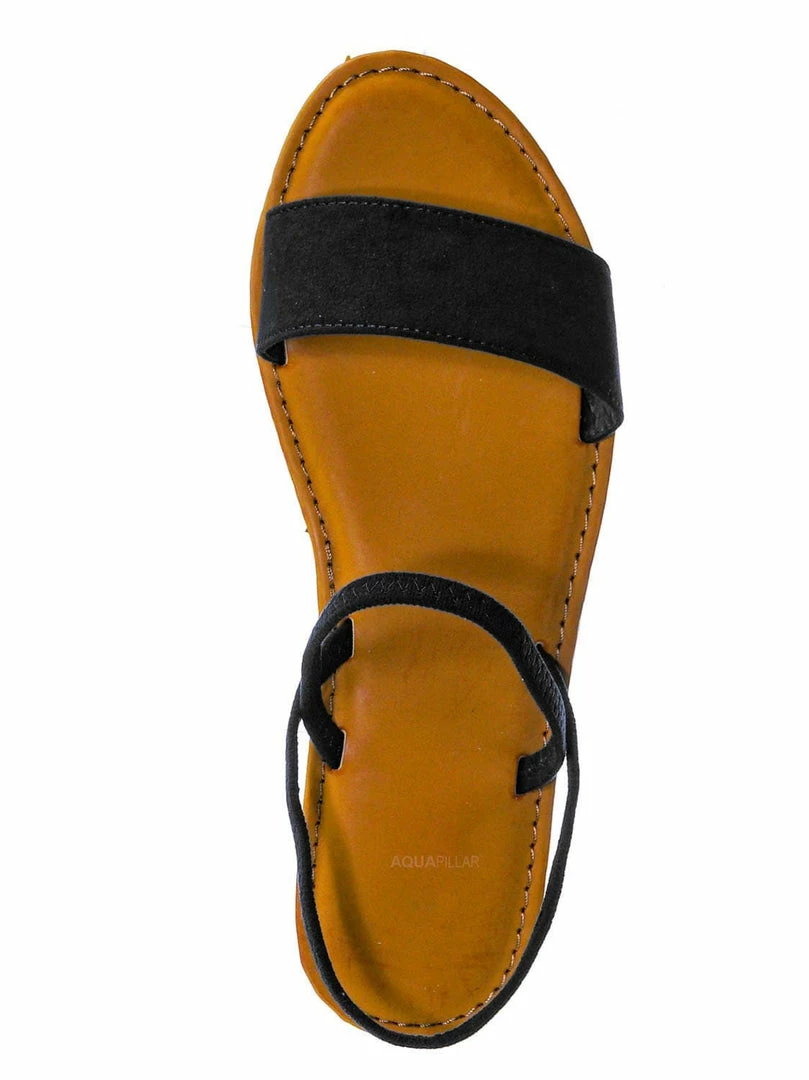 Bamboo New Waterfront24 Summer Multi Strap Slingback Sandals - Womens Open Toe Elastic Shoe