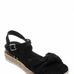 Forever Link New Sensational32K Girls Espadrille Flatform Sandal - Children Thread White Platform