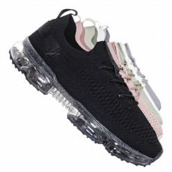 Forever Link Flow19 Stretch Elastic Mesh Sneaker - Festival Lace Up Rubber Air Bubble Cushion