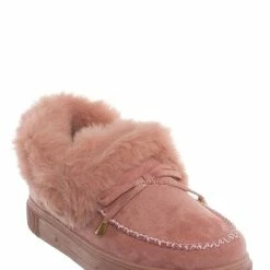 Bamboo Cozette20 Furry Mocassin Bootie Slipper - Women Fluffy Platform Shoes New