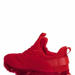 La Shailah Flow89 Stretch Elastic Mesh Sneaker - Festival Lace Up Rubber Air Bubble Cushion