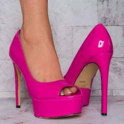 Anne Michelle New Knockout08 Ultra High Platform Stiletto Pump, Women Statement Runway Shoes