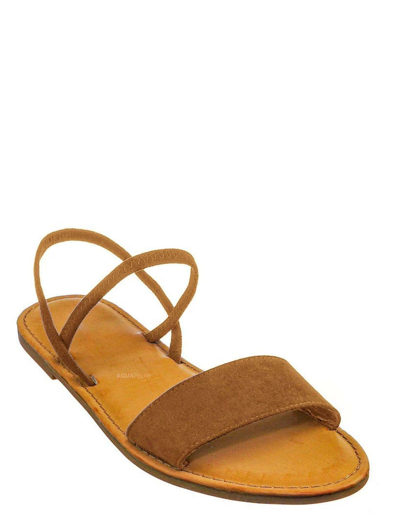 Bamboo New Waterfront24 Summer Multi Strap Slingback Sandals - Womens Open Toe Elastic Shoe
