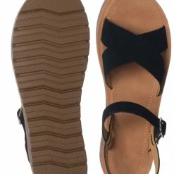 Soda New Chester Soft Foam Flat Sandal - Women Two Piece Molded Summer Shoes