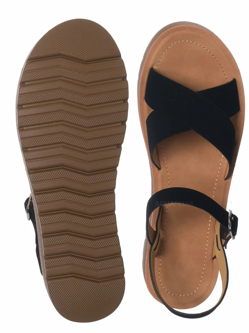 Soda New Chester Soft Foam Flat Sandal - Women Two Piece Molded Summer Shoes