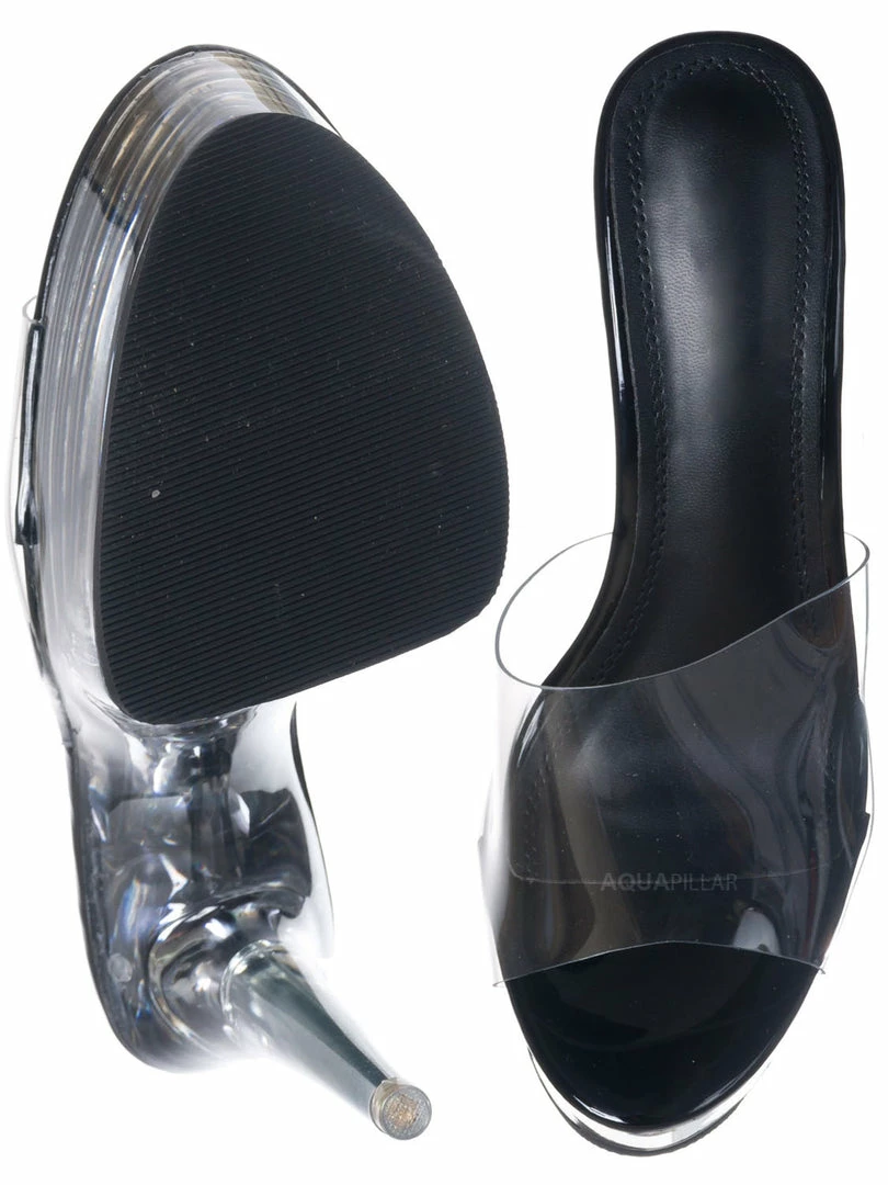 Liliana Mafia4 Clear Perspex High Heel Platform - Women Dance Shoes