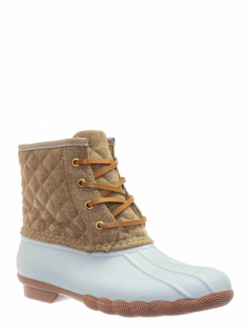 Top Moda Leo2 Waterproof Lace Up Boots - Quilted Felt Lining Ankle Height Bootie