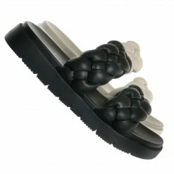 Soda New Popup Molded Footbed Braided Slide - Women Slip On Sandal