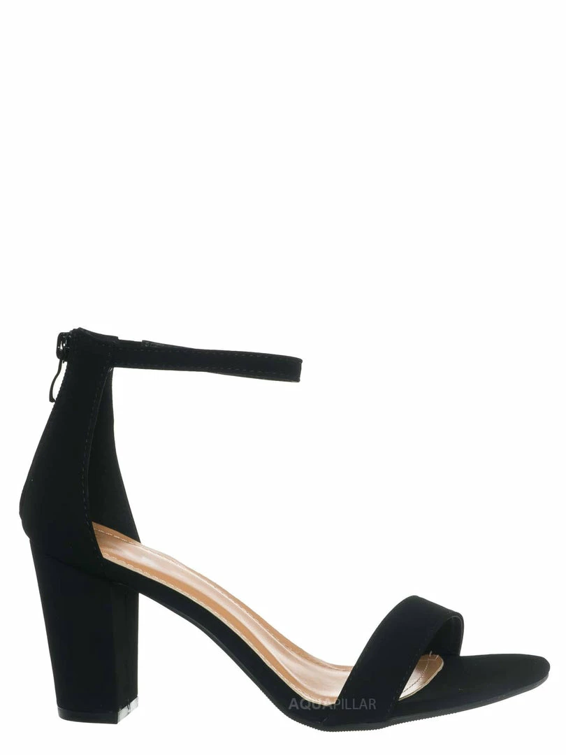 Top Moda Hannah1 Chunky Heel Two Piece Sandal - Women Evening Open Toe Dress Shoes New