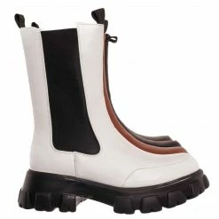 Bamboo New Tetris09 Calf High Chelsea Unisex Dress Boots