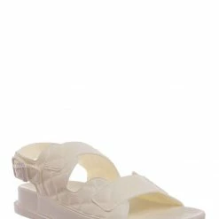 Bamboo Peach02 Molded Footbed Quilted Sandal - Womens Comfort Foam Jelly Padded Shoes New