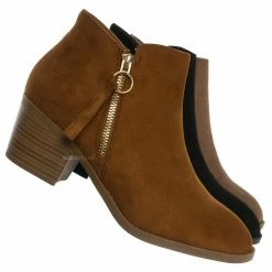 Top Moda Zandra26 Tassel Block Heel Bootie - Women Ankle Boots New