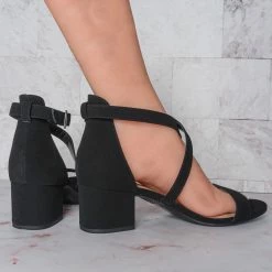 CityClassified Trial Low Block Heel Strappy Sandal - Women Dressy Chunky Dance Bride Wedding Ballroom Graduation Tacones Formal Summer Pump Comfort Shoes