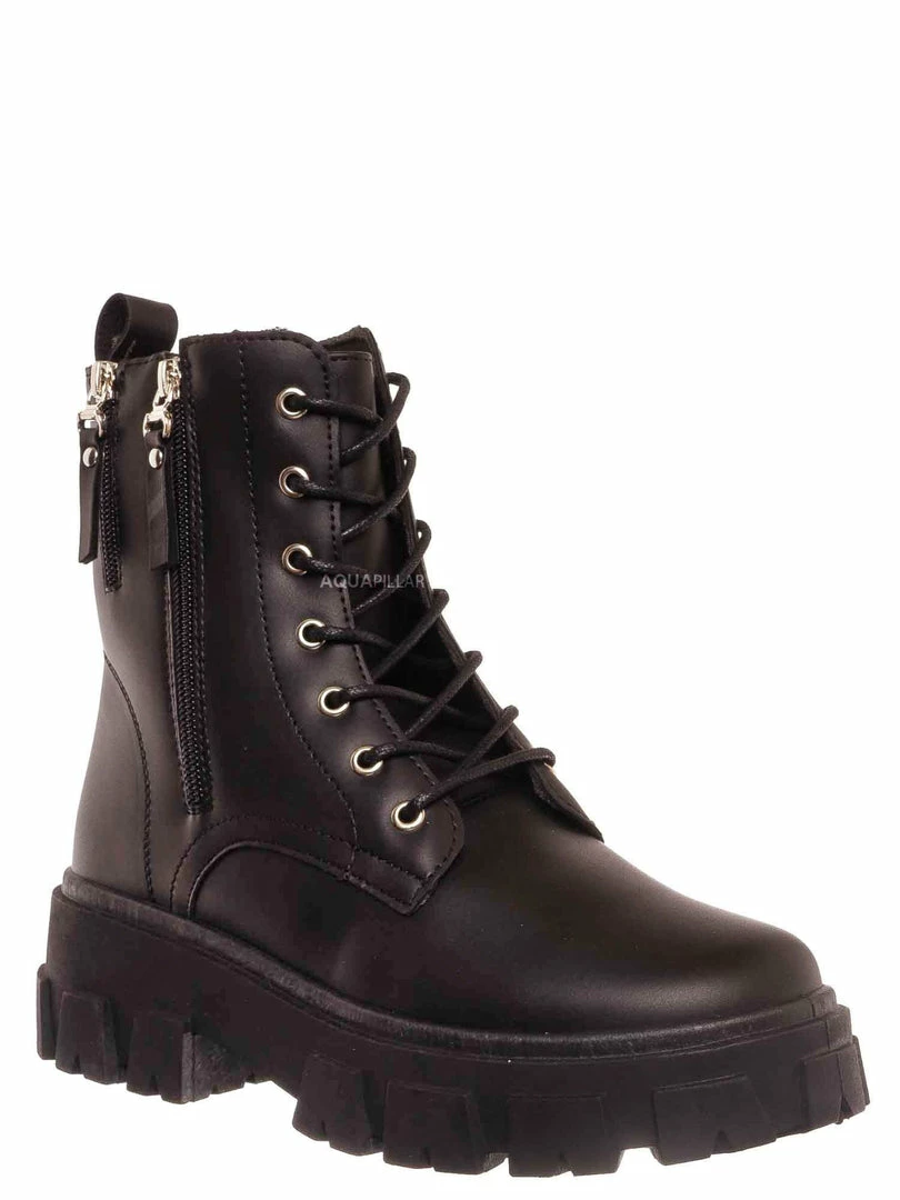 Forever Link Atlantic06 Double Zipper Lace Up Combat Bootie New