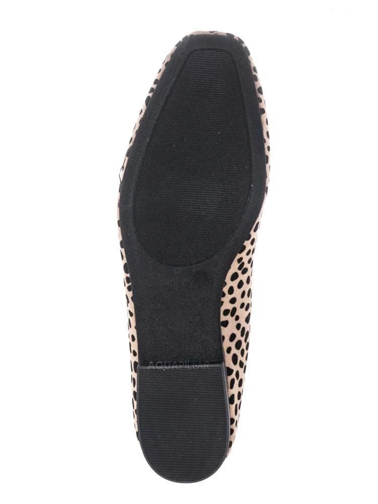 Bamboo New Sweep01 Square Toe Ballet Flats - Womens Solid & Cheetah Ballerina Padded Shoes