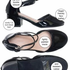 Lucky Top Gallery76K Girls Dress High Heel DOrsay Pump, Kids Size Strappy Formal Shoes New