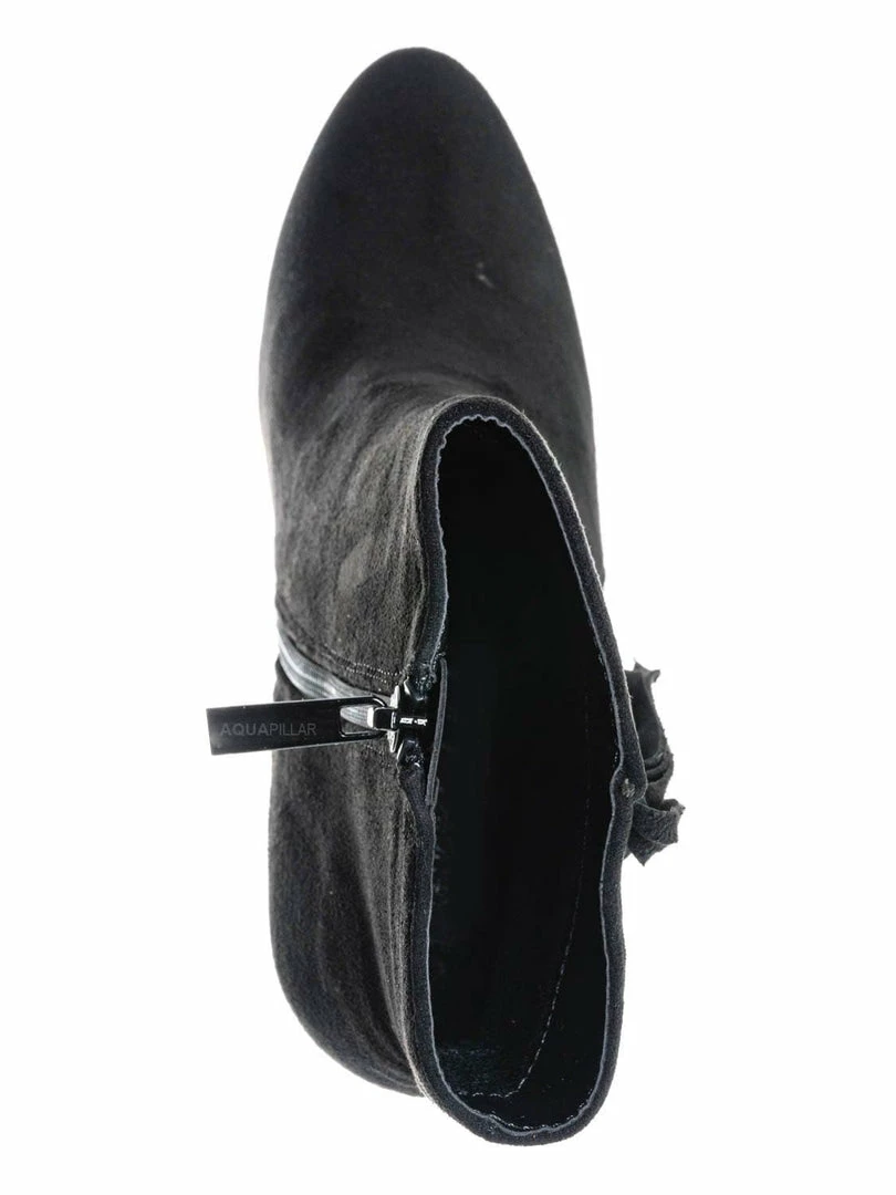 Breckelle's Lisa12 20s Retro Fringe Ankle Bootie - Flappy Tassel Block High Heel Dress Boots