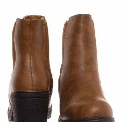 Fabulous New Status51 Vintage Block Heel Elastic Chelsea Ankle Bootie