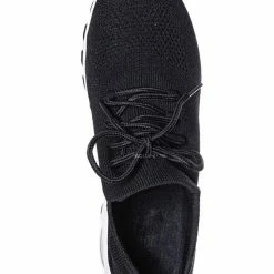 Forever Link Impact35 Lace Up Sock Sneaker - Retro Knitted Cushioned Stretch Knit Snockers