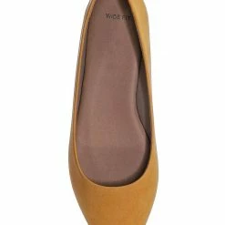 CityClassified Hold Pointed Toe Foam Padded Ballet Flat - Wide Width Women Comfort Loafers