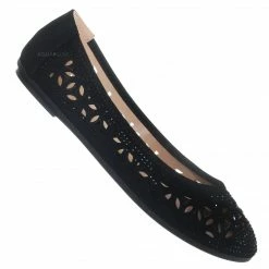 Forever Link Supple65 Rhinestone Crystal Ballet Flat - Women Ballarina Shoes New