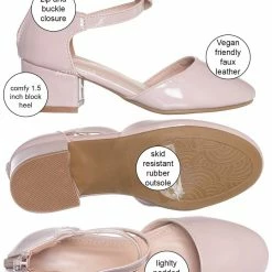 Lucky Top Gallery76K Girls Dress High Heel DOrsay Pump, Kids Size Strappy Formal Shoes New