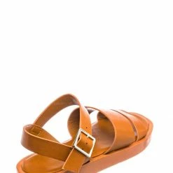 Bamboo Sidekick02 Flatform Wide Band Sandal - Women Molded Footbed Quarter Strap