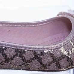 Forever Link New Karra46 Children Girls Fancy Round Toe Ballet Flat W Criss Cross Glitter