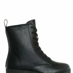 Bamboo New Powerful51 Utilitarian Combat Bootie - Women & Men Threaded Sole Shoes