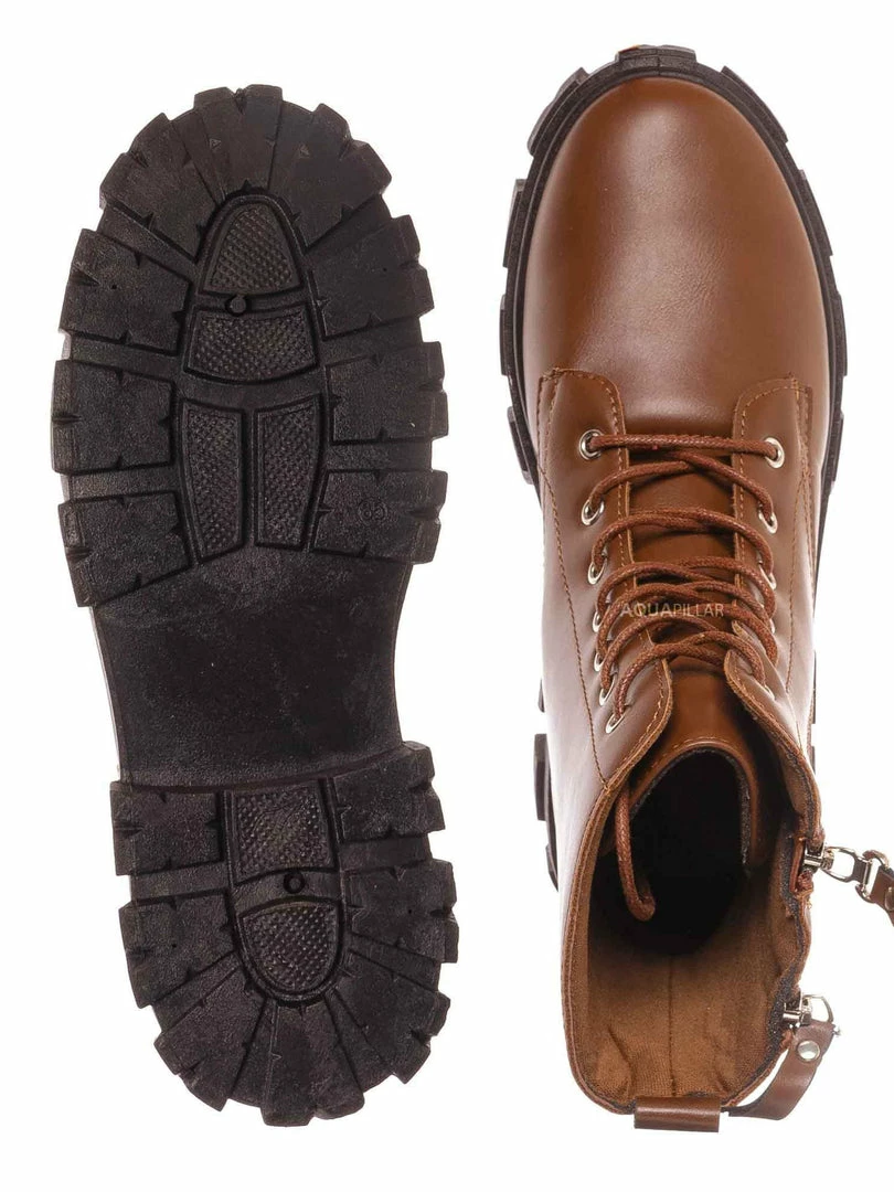 Forever Link Atlantic06 Double Zipper Lace Up Combat Bootie New