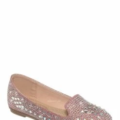 Forever Link Larissa79k Childrens Rhinestone Ballet Loafer - Girl Kids Glitter Crystal Flats