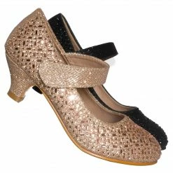 Forever Link New Jemma08K Children Girl Rhinestone Crystal Glitter Pump For Wedding & Parties