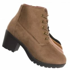 Forever Link Plus11K Girl's Block Heel Combat Ankle Bootie New