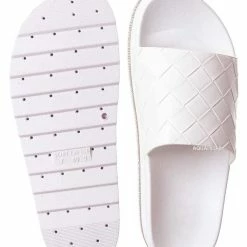 Forever Link Great12 Rhinestone Woven Flatform Sandal - Women Platform Slides New