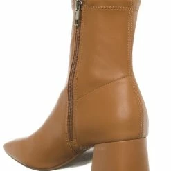 Bamboo Adena Soft Ankle Bootie On Chunk Heel - Women Dress Boots New