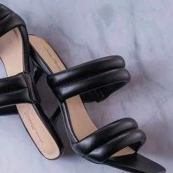 Anne Michelle Sharpen17 High Heel Puffy Slide Sandal - Women Stiletto Bubble Padded Slippers New