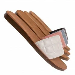 Soda Kane Comfortable Foam Padded Quilted Slide Sandal New